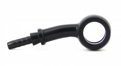 Фитинг banjo d10 mm, 20°, вбок D-03 алюминий ЧЕРНЫЙ, под опрессовку S5097-03DBK, Goodridge