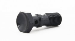 Болт (штуцер) двойной для banjo M10x1.25 L=30 mm алюминий ЧЕРНЫЙ, Goodridge 993-03-32DBK