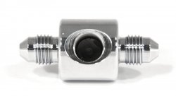 Соединитель тройник под датчик П AN03 - М NPT1/8X27 - П AN03,  хром, Goodridge MCHD-014