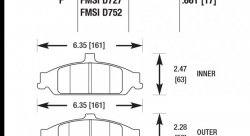 Колодки тормозные HB425F.661 HAWK HPS