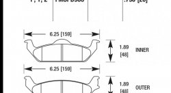 Колодки тормозные HB503Z.790 HAWK PC; 20mm