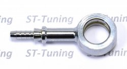 Фитинг banjo d12 mm, длинный D-03 хром, под опрессовку S5092-03-M12CH, Goodridge