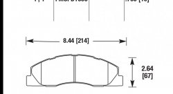 Колодки тормозные HB633Y.790 HAWK LTS; 20mm