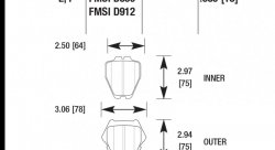 Колодки тормозные HB363F.689 HAWK HPS Audi A6 Quattro, A8, A8 Quattro, S4 & S6 - 8 Pad Set - Front