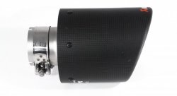 Насадка на глушитель, дизайн AKRAPOVIC карбон, D посадочный 57 мм / D наруж 114 мм AC157114