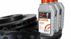 КОМПЛЕКТ:JEEP GRAND CHEROKEE SRT8 09-> Торм. диски DBA T3+колодки DC brakes RACE+шланги GOODRIDGE