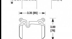 Колодки тормозные HB604W.598 HAWK DTC-30 задние BMW 135i  (E88), (E82)