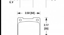 Колодки тормозные HB118U.560 HAWK DTC-70; Formula Mazda 14mm