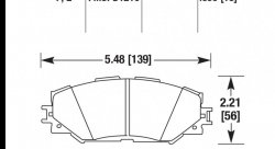 Колодки тормозные HB627F.690 HAWK HPS Toyota RAV4 2006-2013