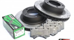 КОМПЛЕКТ ПЕРЕДНИЙ:Торм. диски DBA42724S T3+колодки HAWK LTS Toyota LC200,Lexus LX570,450D 2015 г.в.