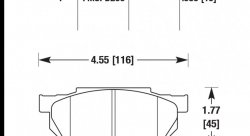 Колодки тормозные HB397F.585 HAWK HPS