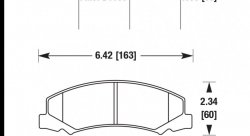 Колодки тормозные HB535F.638 HAWK HPS