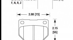 Колодки тормозные HB179R.630 HAWK Street Race задние SUBARU Impreza WRX