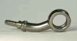 Фитинг banjo d10 mm, 45°, влево D-03 нерж. сталь, под опрессовку S5094L-03C, Goodridge