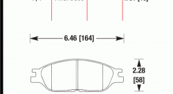 Колодки тормозные HB342F.701 HAWK HPS; 18mm