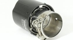 Насадка на глушитель, дизайн AKRAPOVIC EVO G карбон, D посадочный 57 мм / D наруж 90 мм AC15790EVG