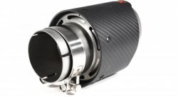Насадка на глушитель, дизайн AKRAPOVIC EVO карбон, D посадочный 63 мм / D наруж 101 мм AC163101EV