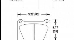 Колодки тормозные HB116EE.580 HAWK Blue 42; S 2000 15mm