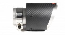 Насадка на глушитель, дизайн AKRAPOVIC EVO карбон, D посадочный 63 мм / D наруж 101 мм AC163101EV