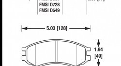 Колодки тормозные HB409F.661 HAWK HPS