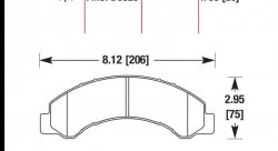 Колодки тормозные HB537F.783 HAWK HPS; 20mm