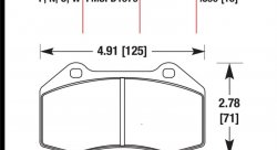 Колодки тормозные HB548F.590 HAWK HPS Renault Clio 3 RS/Megane 2 Sport