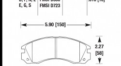 Колодки тормозные HB214F.618 HAWK HPS передние Mitsubishi Outlander I, II, XL All 2003->