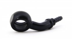 Фитинг banjo d10 mm, 45° D-03 алюминий ЧЕРНЫЙ, под опрессовку S5094-03DBK, Goodridge
