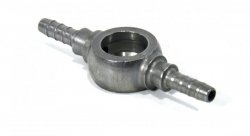 Фитинг banjo d10 mm, проходной D-03 сталь, под опрессовку S5095-03Z, Goodridge