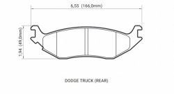 Колодки тормозные DC0967V15 DC Brakes Street HD, задн. DODGE RAM 1500, DURANGO