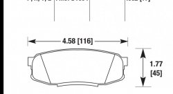 Колодки тормозные HB590R.682 HAWK STREET RACE задн. Pajero 4 / Lexus LX570, LX450D / Toyota LC200