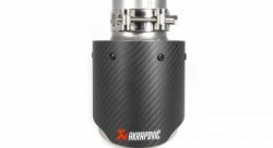 Насадка на глушитель, дизайн AKRAPOVIC EVO карбон, D посадочный 57 мм / D наруж 101 мм AC157101EV