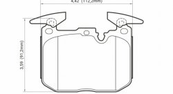 Колодки тормозные DC1880M18 DC brakes Race Track, перед BMW M4 F82, F32; M3 F80 F30; F20 F22 F87 M