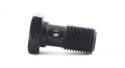 Болт (штуцер) для banjo M10x1 L=20mm алюминий ЧЕРНЫЙ, Goodridge 992-03-31DBK