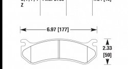 Колодки тормозные HB323Y.724 HAWK LTS задние Hummer H2 / CHEVROLET Tahoe