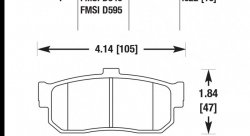 Колодки тормозные HB421F.622 HAWK HPS