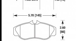 Колодки тормозные HB469F.705 HAWK HPS