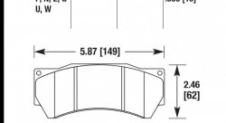 Колодки тормозные HB709U.630 HAWK DTC-70