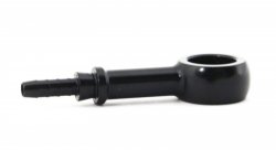 Фитинг banjo d10 mm, длинный D-03 алюминий ЧЕРНЫЙ, под опрессовку S5092-03DBK, Goodridge