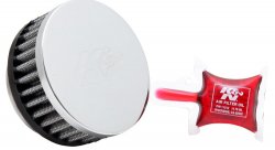 Фильтр нулевого сопротивления универсальный K&N RC-2880   Chrome Filter