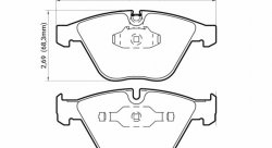 Колодки тормозные DC1260V19 DC brakes Street STR.S; передние BMW E90,91,92, 335i, M3 E90, E60, E63