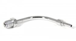 Фитинг папа AN-03 3/8Х24  под обратный конус, 90° D-03 хром, под опрессовку S691-03CH, Goodridge