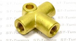 Соединитель тройник Goodridge М-М-М (3/8X24) AN03, 2203-03B