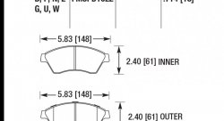 Колодки тормозные HB706F.714 HAWK HPS перед Opel Astra J / CHEVROLET Cruze