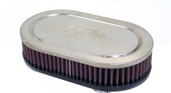 Фильтр нулевого сопротивления универсальный K&N RC-2830   Chrome Filter