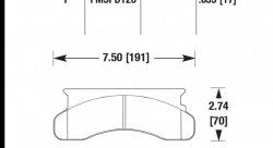 Колодки тормозные HB255P.655 HAWK SuperDuty