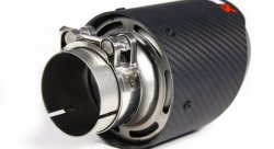 Насадка на глушитель, дизайн AKRAPOVIC EVO карбон, D посадочный 57 мм / D наруж 101 мм AC157101EV
