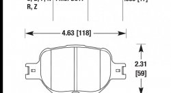 Колодки тормозные HB328B.685 HAWK Street 5.0 передние TOYOTA Celica, Corolla Verso
