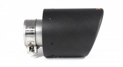 Насадка на глушитель, дизайн AKRAPOVIC карбон, D посадочный 63 мм / D наруж 114 мм AC163114