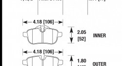 Колодки тормозные HB669Z.671 HAWK Perf. Ceramic